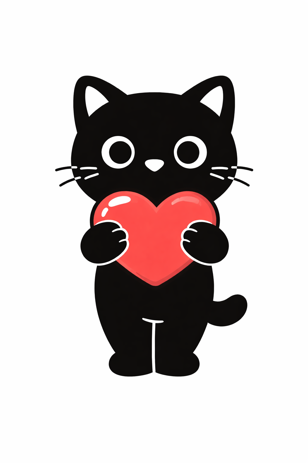 Moosha holding a heart